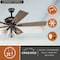 Vaxcel Clybourn Farmhouse Industrial 52 inch Bronze Ceiling Fan with Wire Cage LED Light Kit F0042 - alternate 7